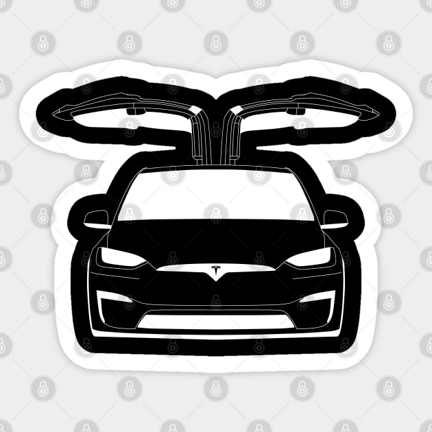 Tesla sticker top